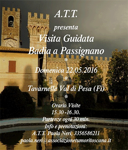 Associazione Tumori Toscana: visita guidata alla Badia a Passignano