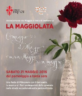 Estate Fiorentina: festa di primavera in via Maggio con ''La Maggiolata''
