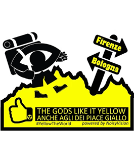 ''Yellow the World'': festa finale della camminata per ipovedenti da Bologna a Firenze