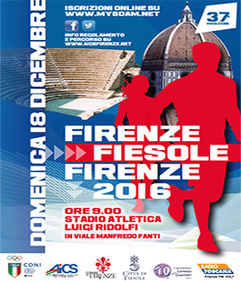 Aperte le iscrizioni alla 37a edizione della ''Firenze-Fiesole-Firenze''