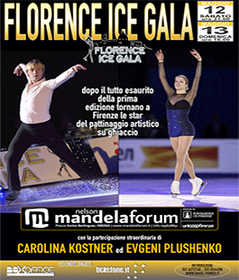 ''Florence Ice Gala'', i campioni del ghiaccio al Nelson Mandela Forum di Firenze