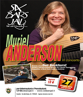 Muriel Anderson in concerto al Six Bars Jail