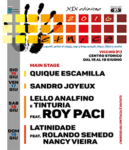 Etnica 2016: Quique Escamilla, Sandro Joyeux, Lello Analfino & Tinturia con Roy Paci