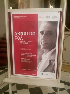''Una vita lunga un secolo'': mostra su Arnoldo Foà al Teatro della Pergola