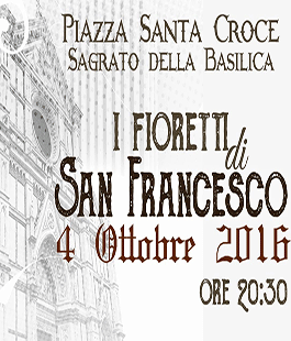 Festa di San Francesco d'Assisi: recital gratuito in piazza Santa Croce
