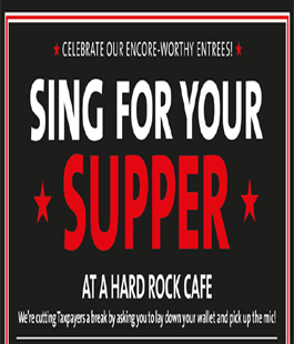 ''Sing for your Supper!'': serata dedicata al karaoke all'Hard Rock Cafè di Firenze