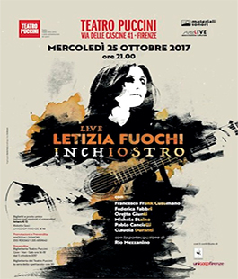 Letizia Fuochi ''Inchiostro'' in concerto al Teatro Puccini di Firenze
