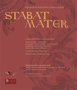 Concerto ''Stabat Mater'' con il coro Firenze Vocal Ensemble alla Biblioteca Nazionale
