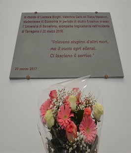 L'UniFi ricorda Elena, Lucrezia e Valentina a due anni dalla tragedia di Tarragona