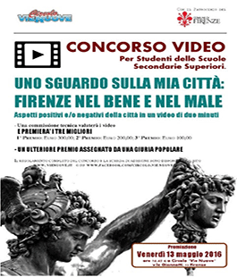 Premiazione concorso video ''Uno sguardo sulla mia città: Firenze nel bene e nel male''