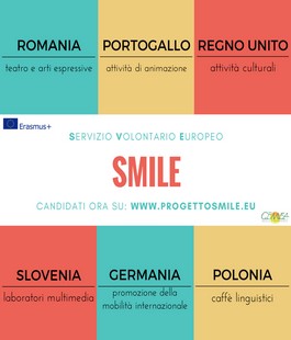 Progetto ''Smile'': nuove opportunità di Servizio Volontario Europeo