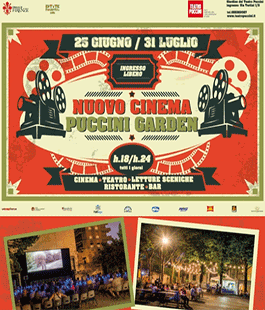 Il cartellone della II edizione di Nuovo Cinema Puccini Garden