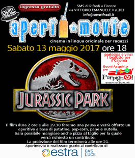 Aperimovie: ''Jurassic Park'' in inglese alla SMS di Rifredi a Firenze